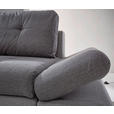 ECKSOFA in Webstoff Hellgrau, Grau  302/187 cm  - Chromfarben/Dunkelgrau, Design, Kunststoff/Textil (302/187cm) - Carryhome