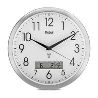 WANDUHR Weiß, Silberfarben  - Silberfarben/Weiß, Basics, Kunststoff (30cm)