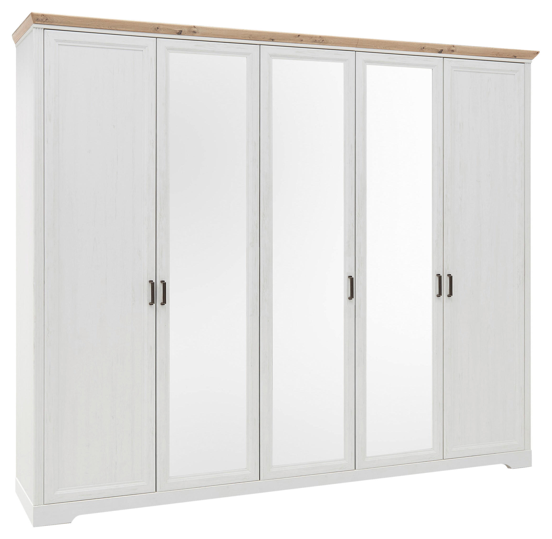 DULAP CU UȘI ROTATIVE alb, stejar Artisan