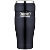 THERMOBECHER STAINLESS KING 0,47 L  - Dunkelblau, Basics, Kunststoff/Metall (0,47l) - Thermos
