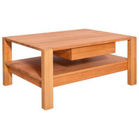 COUCHTISCH Kernbuche massiv 110/70/47,5 cm rechteckig Buchefarben  - Buchefarben, KONVENTIONELL, Holz (110/70/47,5cm) - Linea Natura