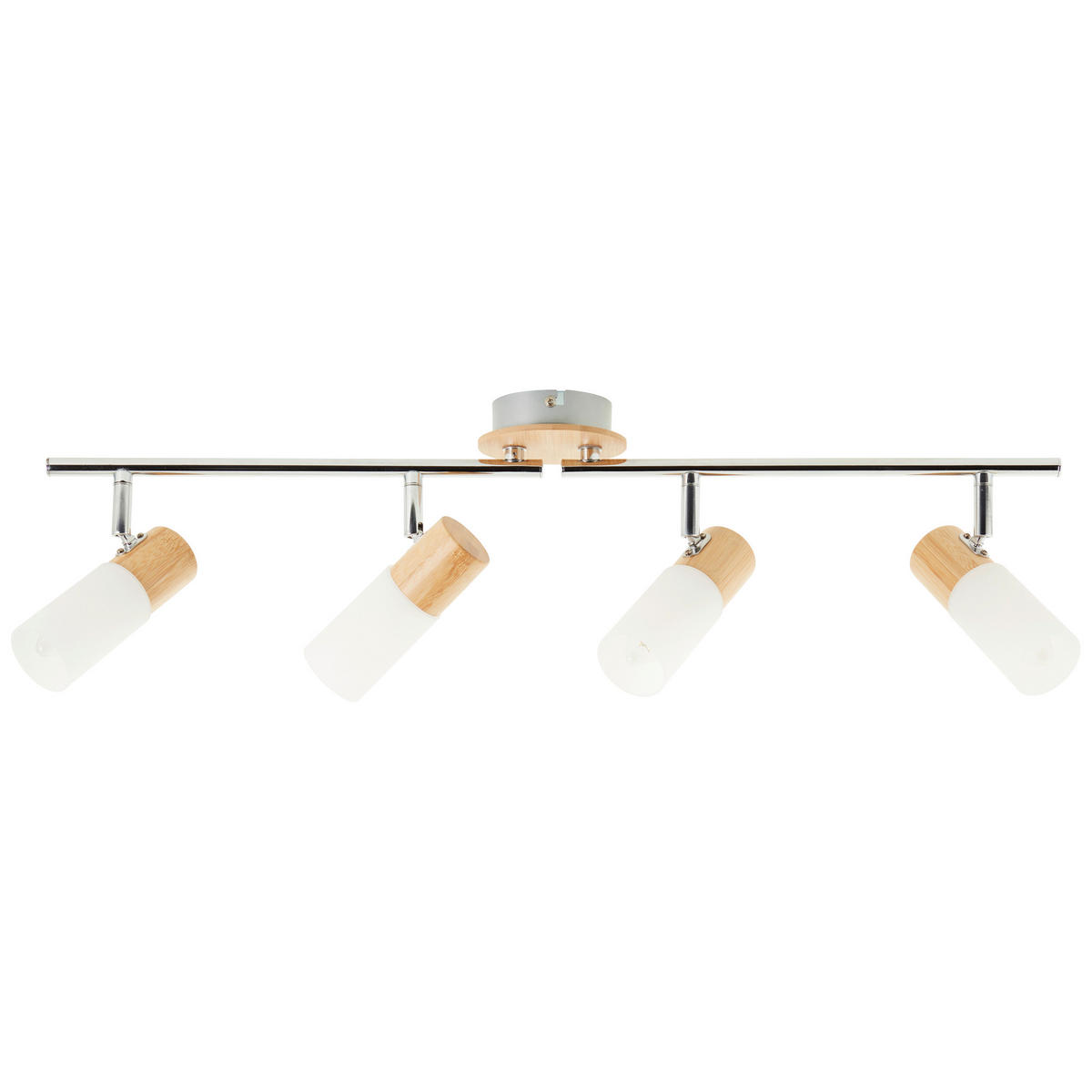 DECKENLEUCHTE    68/11,5/18 cm  - Weiß, KONVENTIONELL, Holz/Kunststoff (68/11,5/18cm) - Brilliant
