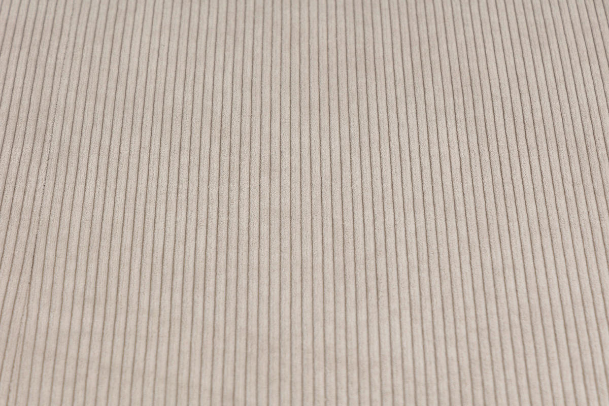 SITZBANK 180/93/67 cm Cord Beige Metall  - Beige/Schwarz, Design, Textil/Metall (180/93/67cm) - Novel