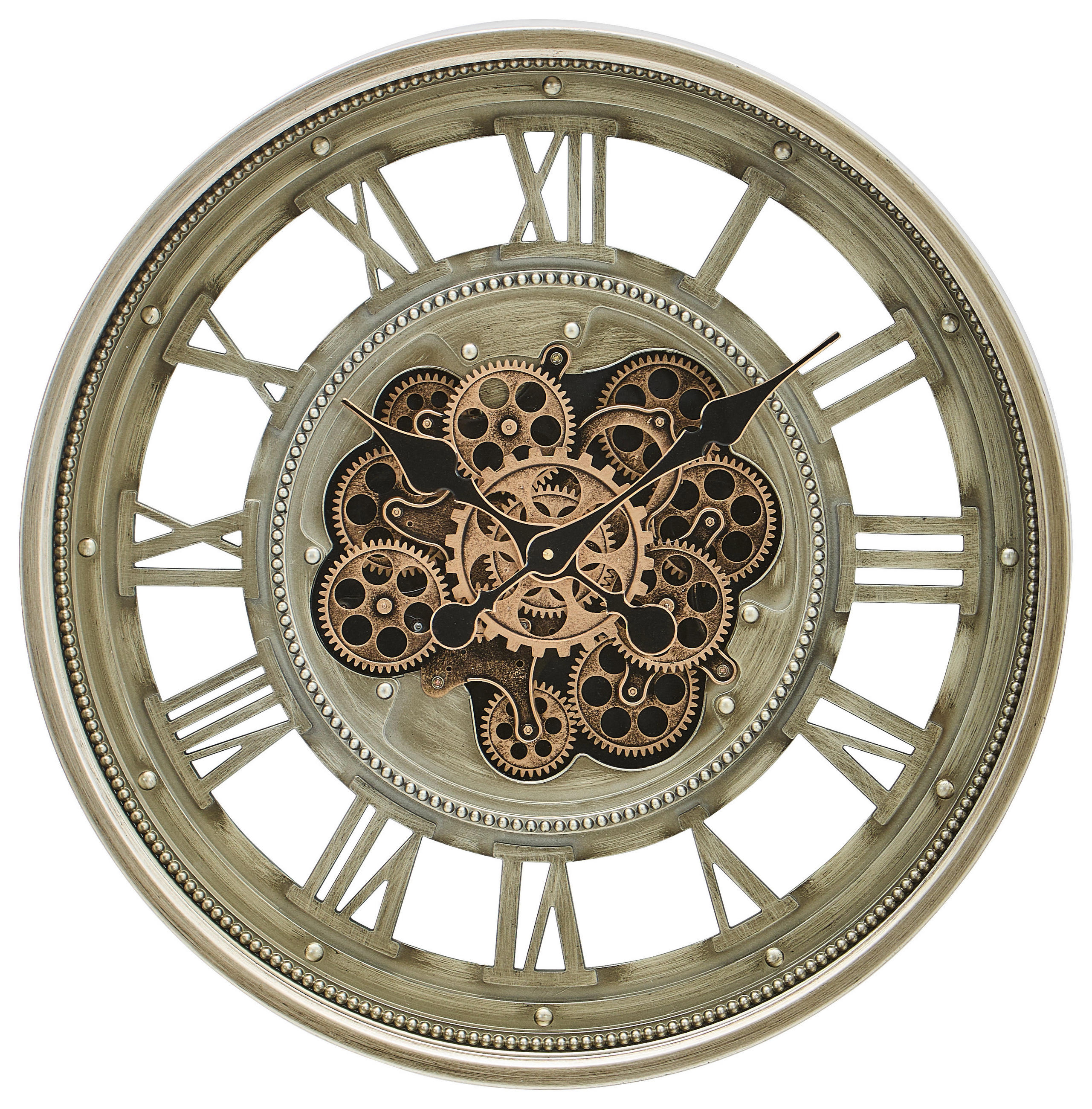 WANDUHR  Grau  - Grau, Trend, Glas/Kunststoff (60/10.5/60cm) - Landscape