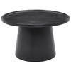 COUCHTISCH Akazie vollmassiv 66/66/38 cm rund Schwarz  - Schwarz, Design, Holz (66/66/38cm) - Carryhome