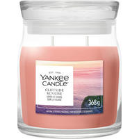 VONNÁ SVÍČKA  - čiré/vínově červená, Basics, parafín/sklo (9,3/11,4/9,3cm) - Yankee Candle