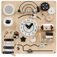 MOTORIKSPIEL  - Beige/Schwarz, Trend, Holz/Kunststoff (47,5/47,5/6cm) - My Baby Lou