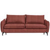 SCHLAFSOFA in Rostfarben  - Rostfarben/Schwarz, Design, Textil/Metall (224/89/105cm) - Novel