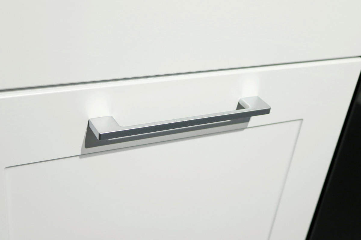 ECKUNTERSCHRANK 115/90/60 cm  in Weiß  - Chromfarben/Anthrazit, Design, Holzwerkstoff/Metall (115/90/60cm) - MID.YOU