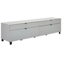 TV-ELEM 219,9/57/52,5 cm  - világosszürke/fekete, Design, műanyag/faalapú anyag (219,9/57/52,5cm) - Hom`in