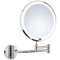 SCHMINKSPIEGEL 20/30/7,4-34 cm  - Chromfarben, Basics, Glas/Kunststoff (20/30/7,4-34cm)