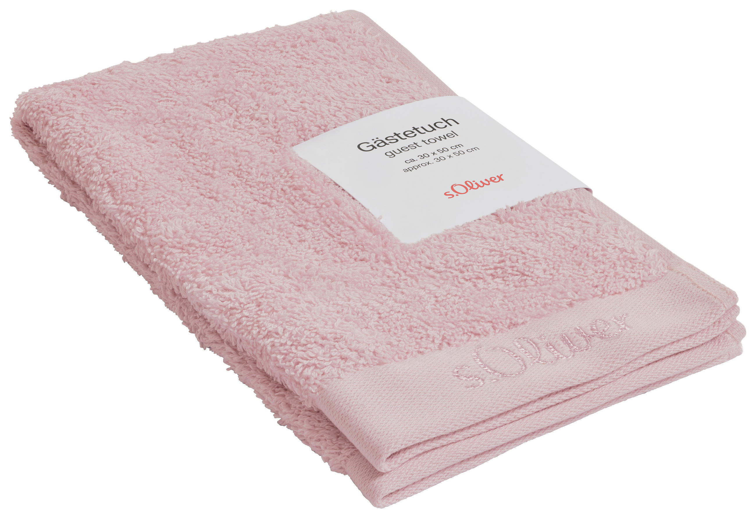 S. Oliver RUČNÍK PRO HOSTY, 30/50 cm, světle růžová