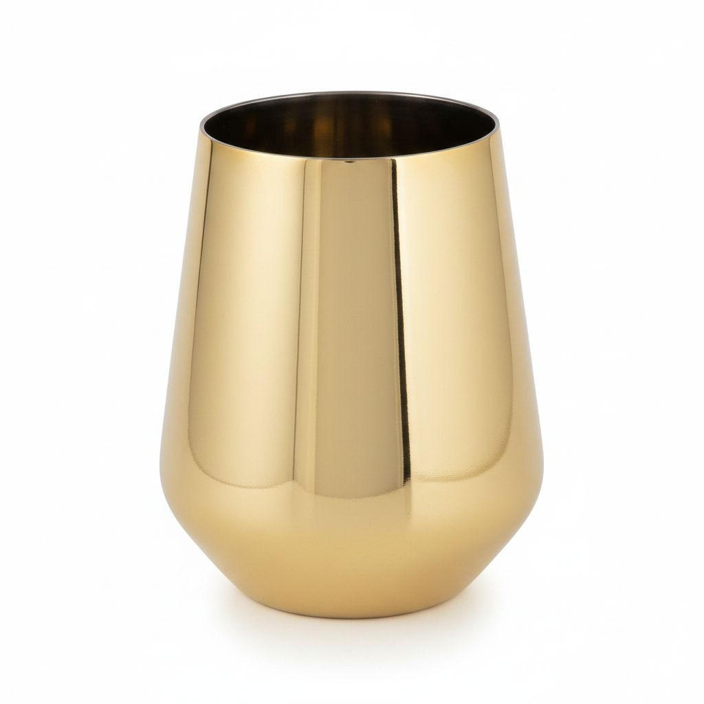 GLAS  - Goldfarben, Design, Glas (9/22cm)