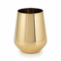 GLAS  - Goldfarben, Design, Glas (9/22cm)