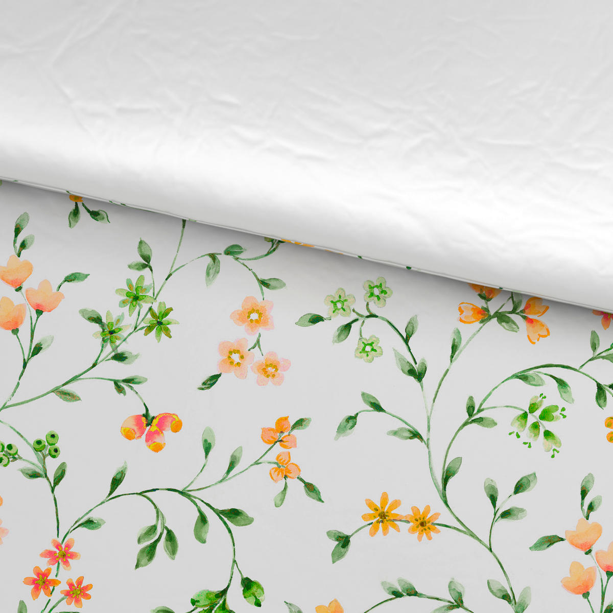 POSTELJINA SA DVA LICA 200/200 cm saten narandžasta  - narandžasta, tekstil (200/200cm) - Esposa