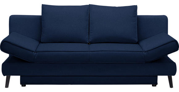 SCHLAFSOFA Blau  - Blau/Schwarz, Design, Textil/Metall (200/85/90cm) - Novel