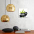 Blätter, Steine, Wasser Glasbild "Stone Reflections" - Multicolor, KONVENTIONELL, Glas (30/30cm) - EUROGRAPHICS
