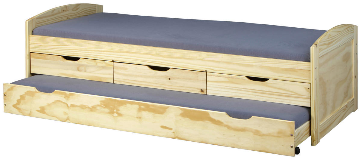 AUSZIEHBETT 90/200 cm Kieferfarben  - Kieferfarben, Basics, Holz/Kunststoff (90/200cm) - MID.YOU