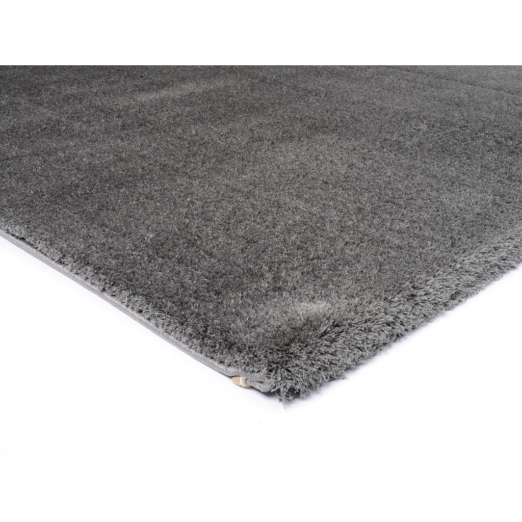 Thumbnail - Novel Webteppich Sunshine, Dunkelgrau, Textil, Uni, rechteckig, 240x340 cm, in verschiedenen Größen erhältlich, Teppiche...