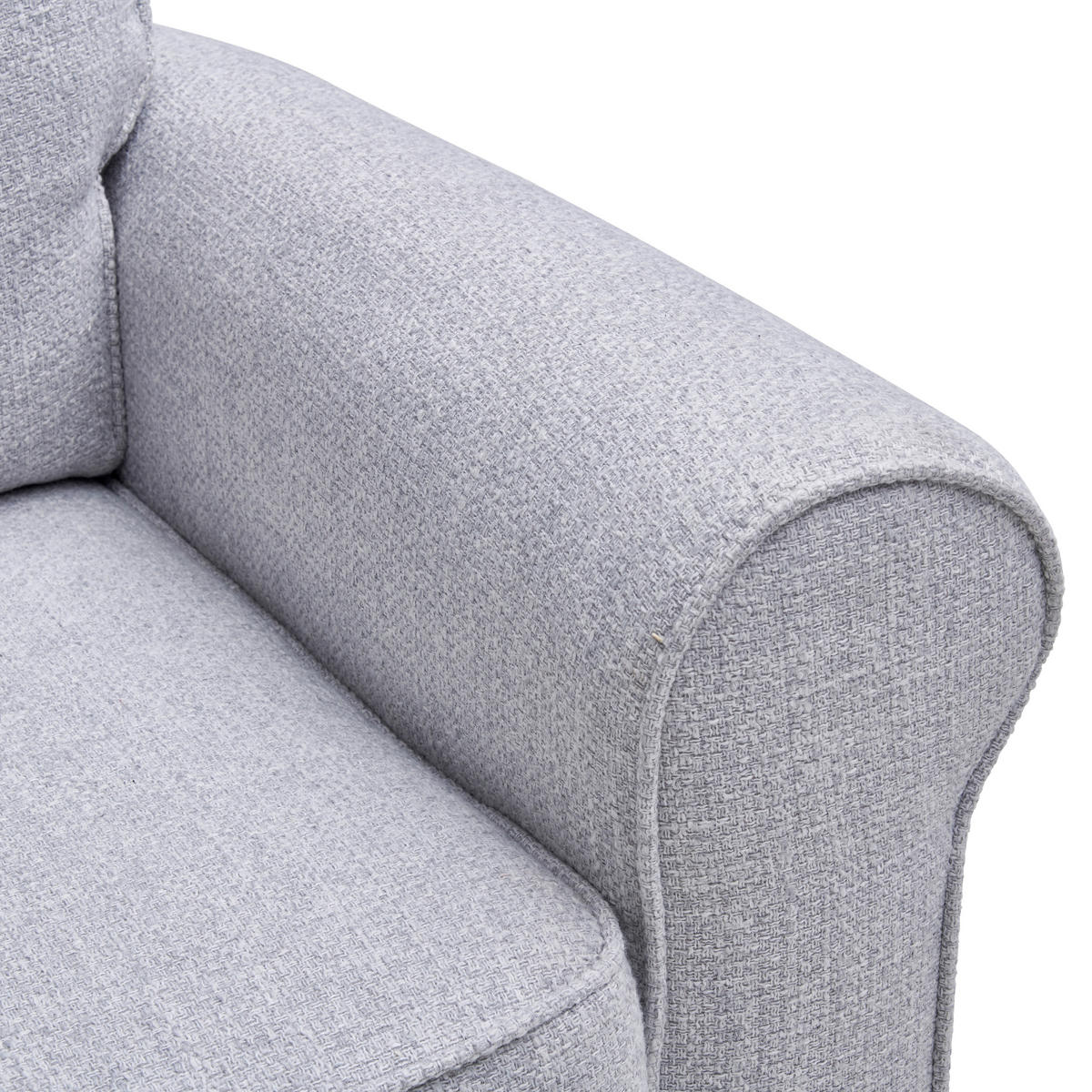 FERNSEHSESSEL in Webstoff Weiss  - Weiss/Schwarz, Konventionell, Kunststoff/Textil (94/102/100cm) - Livetastic