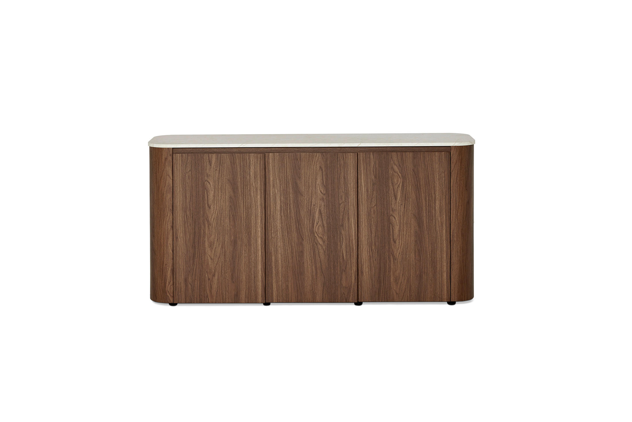 SIDEBOARD  150/74,1/39 cm  - Walnussfarben/Schwarz, KONVENTIONELL, Holzwerkstoff/Kunststoff (150/74,1/39cm) - MID.YOU