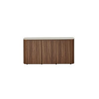 SIDEBOARD  150/74,1/39 cm  - Walnussfarben/Schwarz, KONVENTIONELL, Holzwerkstoff/Kunststoff (150/74,1/39cm) - MID.YOU
