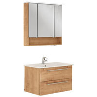 BADEZIMMER  in 80 cm  - Eichefarben, Design, Holzwerkstoff (80cm) - b-collection