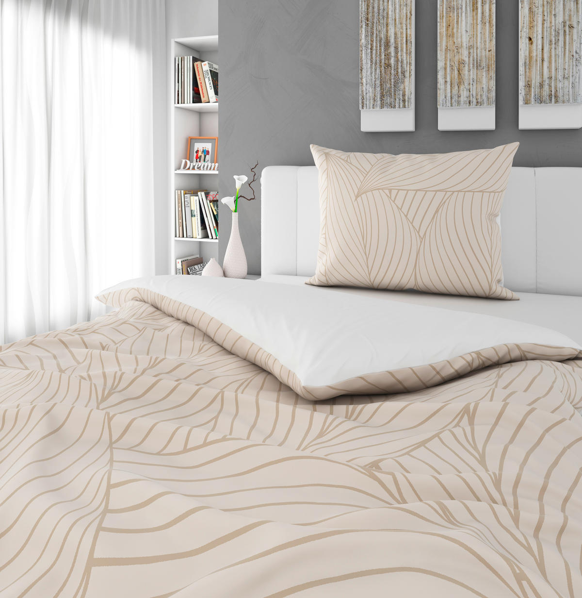 JASTUČNICA 40/60 cm    SANDY  - sivobraon, Konvencionalno, tekstil (40/60cm) - Esposa