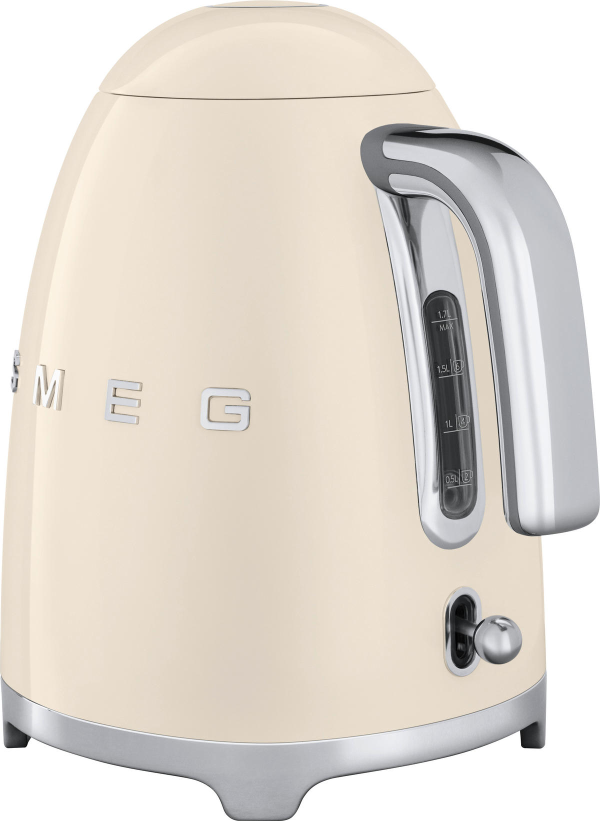 WASSERKOCHER 50´s Style 1,7 L  - Chromfarben/Creme, Basics, Kunststoff/Metall (22,3/24,8/17,1cm) - SMEG