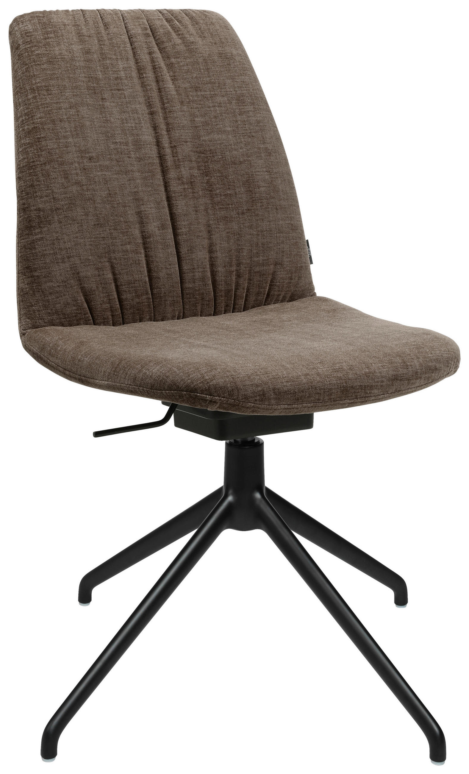 STUHL Flachgewebe Braun, Alufarben  - Alufarben/Braun, Design, Textil/Metall (46/85-88/55cm) - Johann Jakob