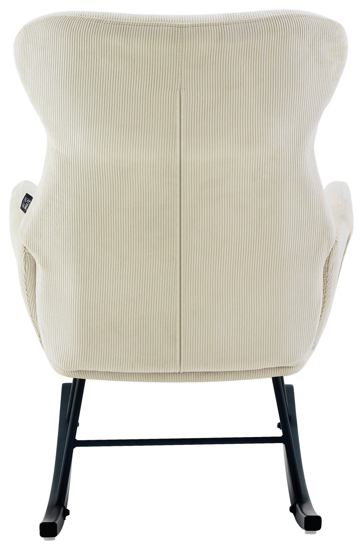 SCHAUKELSESSEL in Cord Naturfarben, Schwarz  - Schwarz/Naturfarben, Design, Holz/Textil (65/97/94cm) - Ti'me