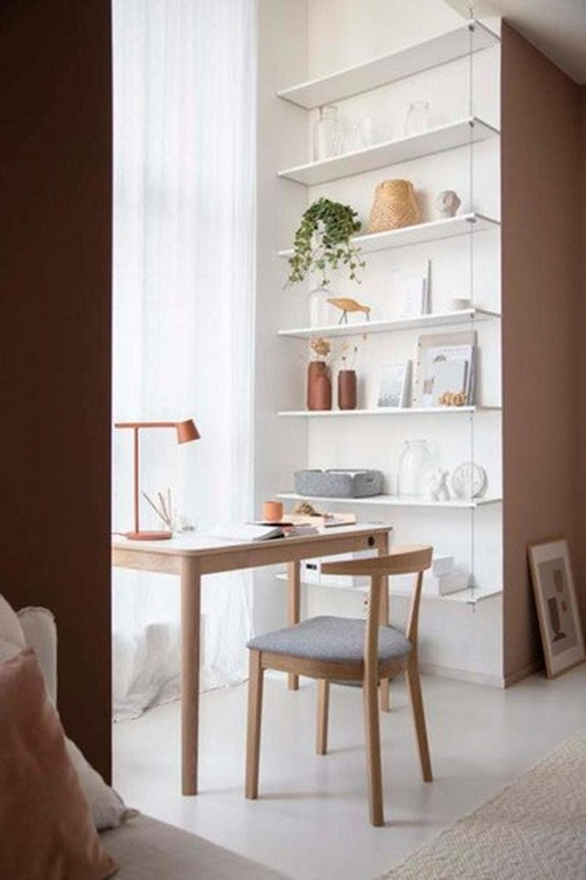 SKRIVBORD 115/55/74 cm vit, ek Bianco förvaringsutrymme, finns i olika trädekorer  - vit/ek Bianco, Klassisk, trämaterial/trä (115/55/74cm) - Skovby