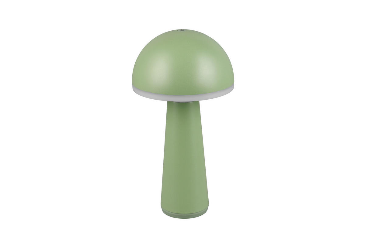 AKKU-TISCHLEUCHTE - Grün, Trend, Metall (16/31cm)