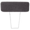 KOPFSTÜTZE Mikrofaser  - Anthrazit, Konventionell, Textil (55/20/13cm) - Hom`in
