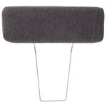 KOPFSTÜTZE in Mikrofaser - Anthrazit, KONVENTIONELL, Textil (55/20/13cm) - Hom`in