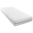 TASCHENFEDERKERNMATRATZE 90/200 cm Höhe ca. 25 cm  - Weiß, Basics, Textil (90/200cm) - Sleeptex