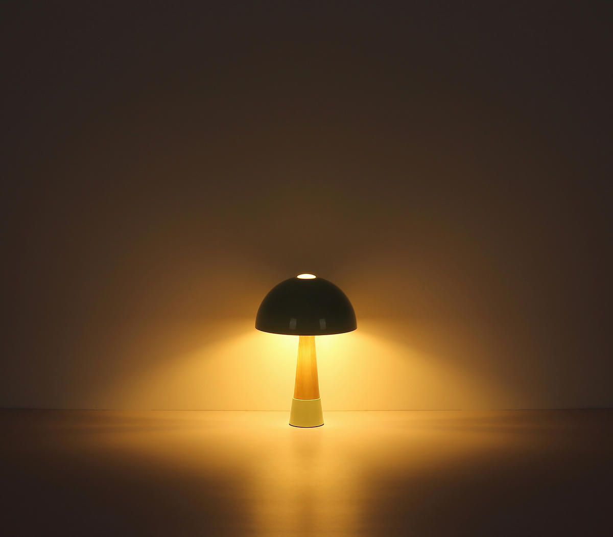 TISCHLEUCHTE PAULIN 25/36.5 cm  - Schwarz/Grau, Design, Kunststoff/Metall (25/36.5cm) - Globo