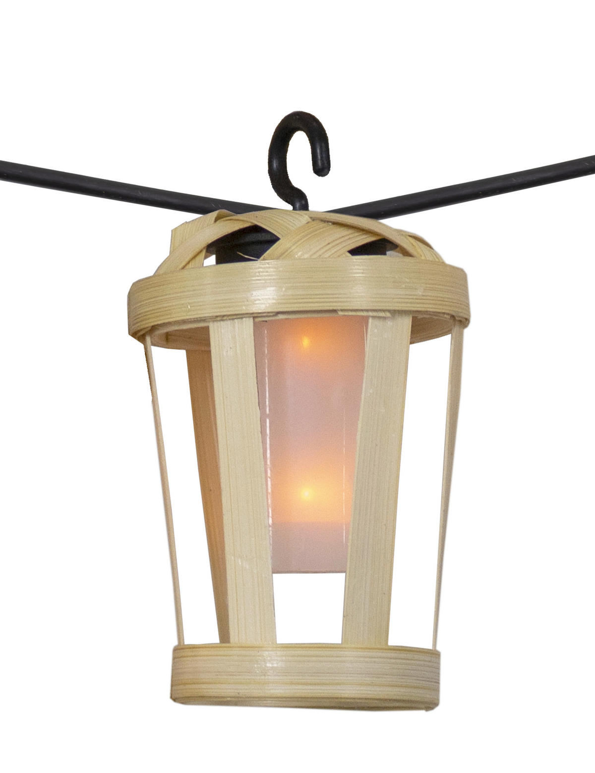 LICHTERKETTE  - Hellbraun, MODERN, Naturmaterialien (500/8,5/6cm) - Newgarden