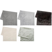 TISCHLÄUFER Textil Samt Schwarz, Hellgrau, Dunkelgrau, Hellgrün, Beige 40/140 cm  - Dunkelgrau/Beige, LIFESTYLE, Textil (40/140cm) - X-Mas