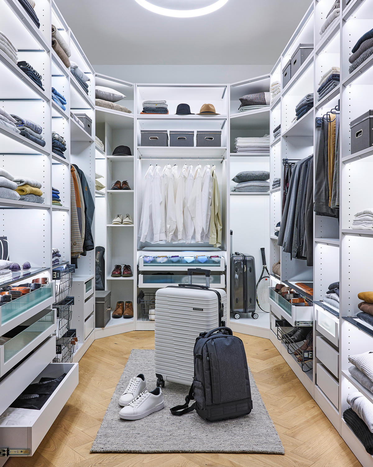 KORPUS ORMARA ZA ODJEĆU  bijela  91/242/57 cm    - bijela, Konvencionalno, drvni materijal (91/242/57cm) - Hom`in