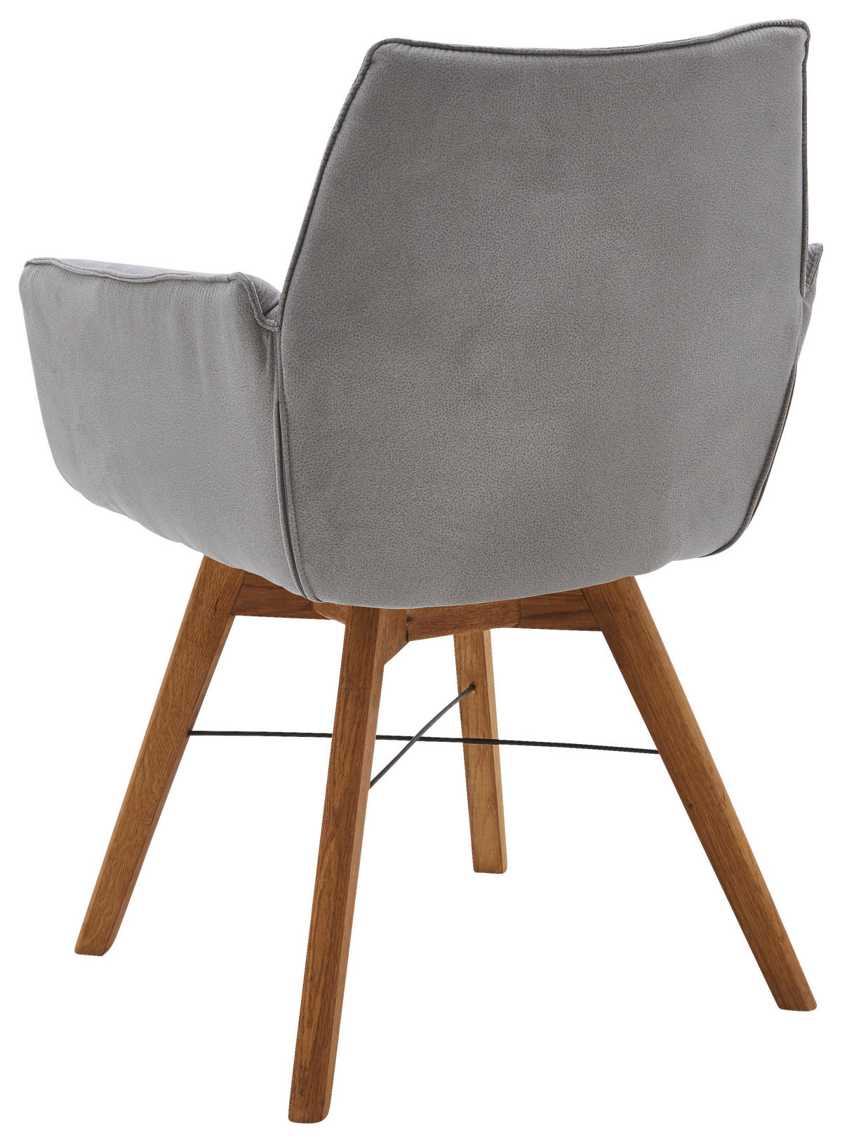 ARMLEHNSTUHL  in Flachgewebe  - Eichefarben/Hellgrau, Design, Holz/Textil (61/87/63cm) - Waldwelt