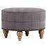 HOCKER in Textil Dunkelgrau - Eichefarben/Dunkelgrau, Design, Holz/Textil (77/43/cm) - Carryhome HOCKER in Textil Dunkelgrau - Eichefarben/Dunkelgrau, Design, Holz/Textil (77/43/cm) - Carryhome