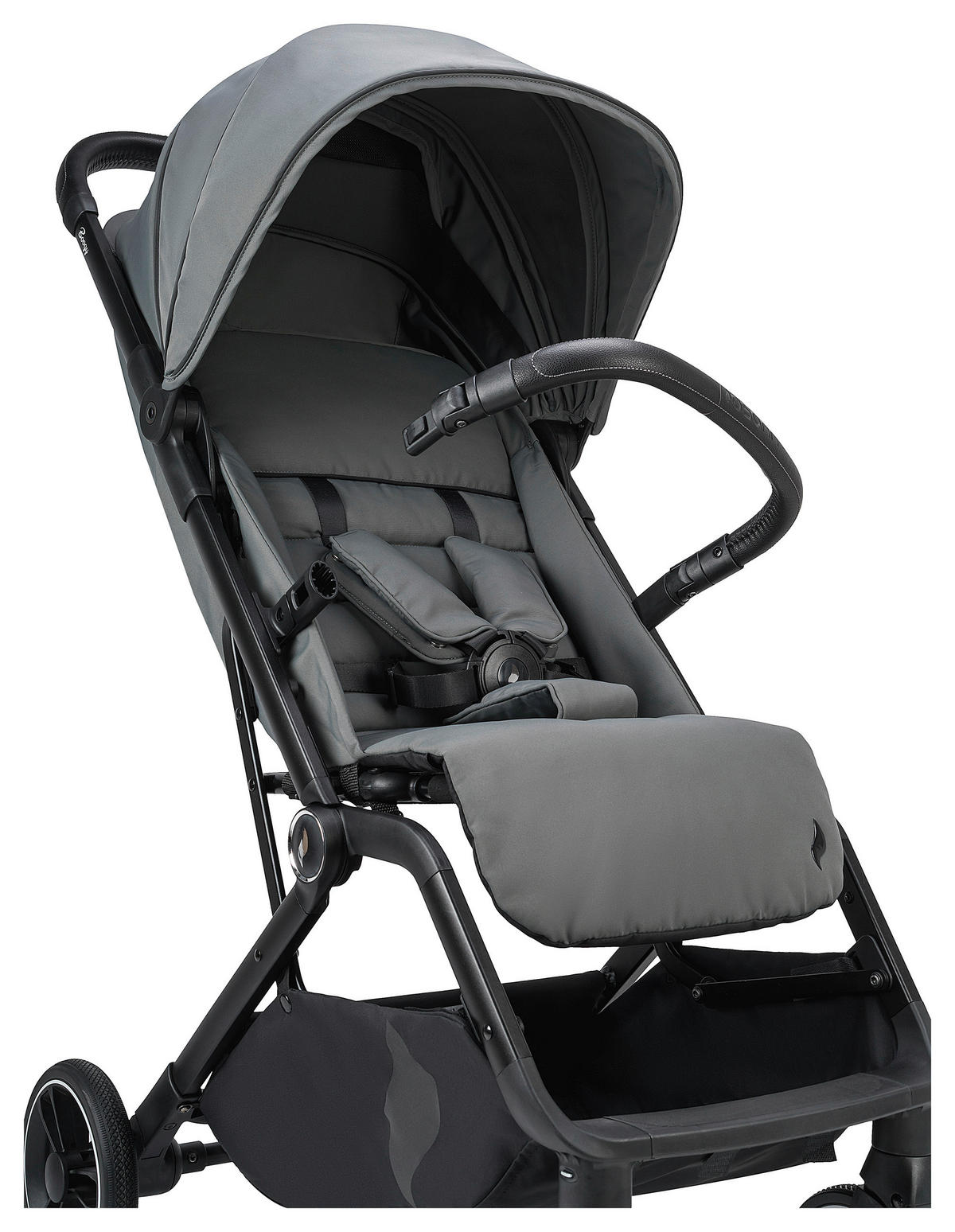 BUGGY Boogy 2 Stone  - Dunkelgrau/Schwarz, Basics, Textil/Metall (51/105/84,5cm) - Osann