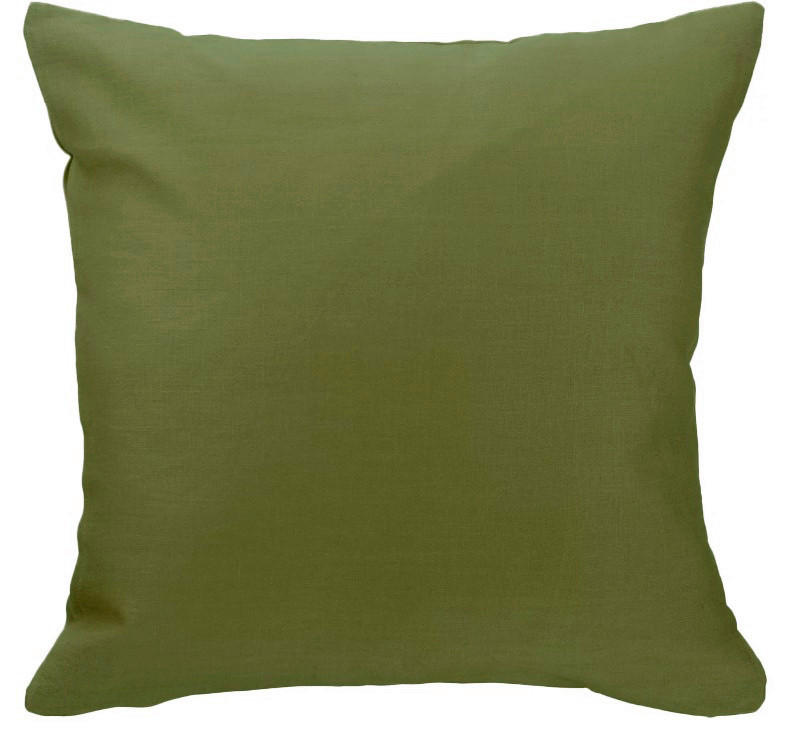 KISSENHÜLLE 50/50 cm  - Olivgrün, Basics, Textil (50/50cm) - Novel