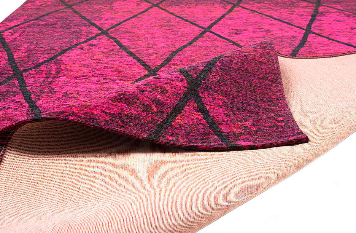 VINTAGE-TEPPICH 50/80 cm Fine Line Bordeaux  - Bordeaux, Design, Kunststoff/Textil (50/80cm) - Tom Tailor