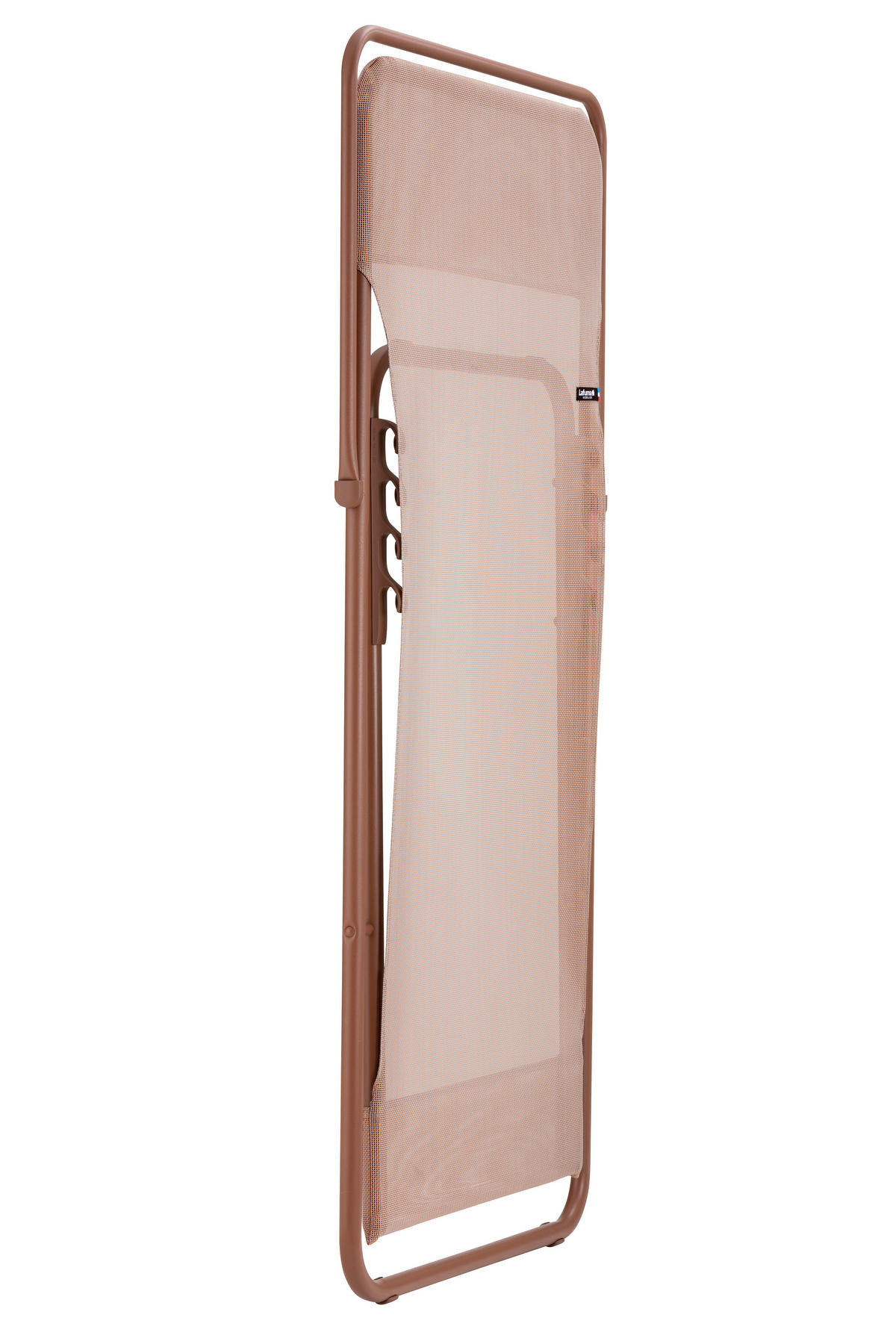 STRANDSTUHL Stahl Rotbraun  - Rotbraun, Basics, Textil/Metall (62/77-91/76-82cm) - Lafuma Mobilier