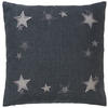 DEKORAČNÝ VANKÚŠ 50/50 cm - sivá/antracitová, Konventionell, textil (50/50cm) - X-Mas