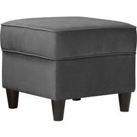 HOCKER in Textil Anthrazit  - Anthrazit/Schwarz, Design, Holz/Textil (52/45/52cm) - MID.YOU