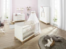 BABYUNTERSTELLREGAL Scandic Eiche Weiß, Eichefarben  - Eichefarben/Weiß, Design, Holz/Holzwerkstoff (27,6/82/37cm) - Jimmylee