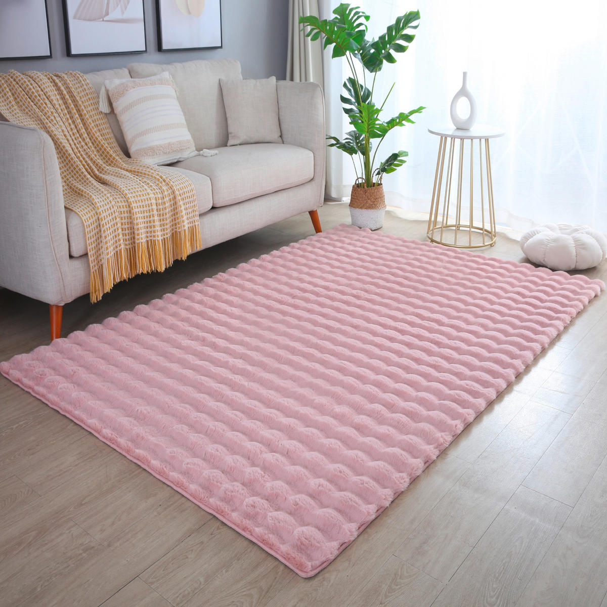 HOCHFLORTEPPICH 80/150 cm Ambiance Rosa  - Rosa, Basics, Textil (80/150cm) - Novel